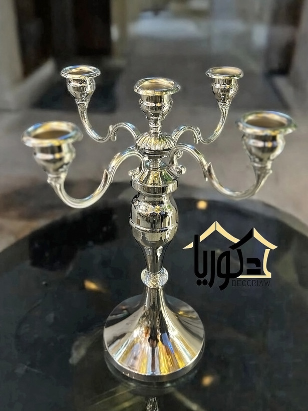 شمعدان ۵ شعله فلزی کد shdw/5gs
