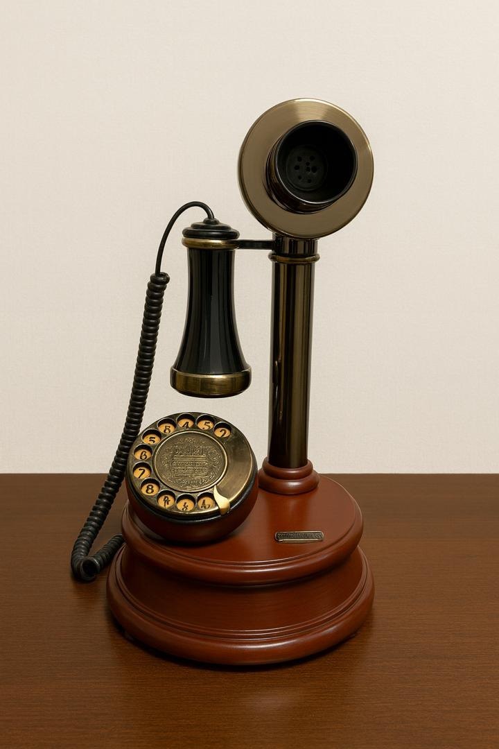 تلفن رومیزی چوبی آنتیک آرتمیس کد ۱۰۳۴