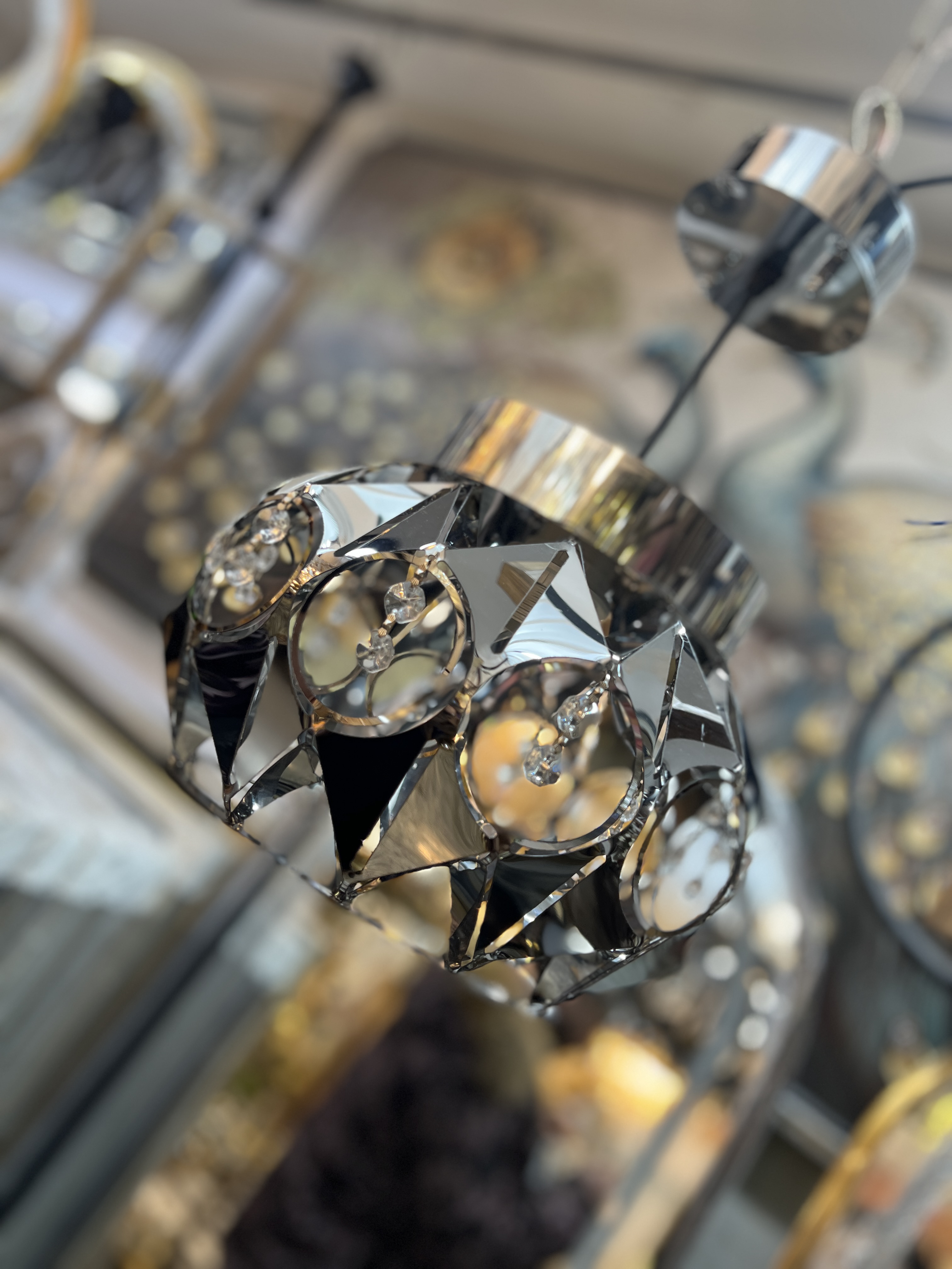 لوستر تک لامپ استیل مدل ملانی کد mlni/01