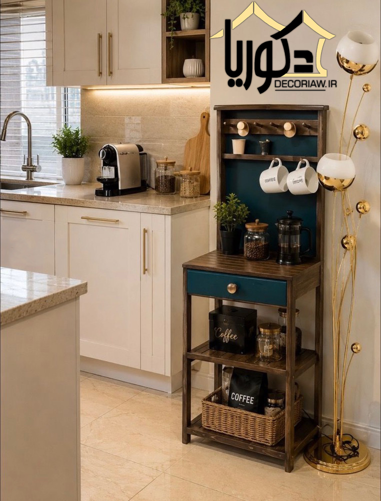 کافی بار چوبی کنار سالنی کد cf/i011